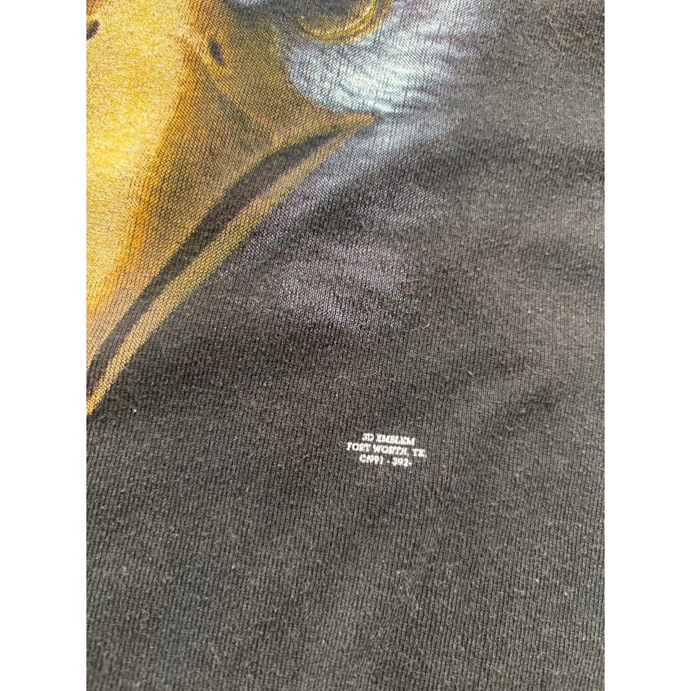 vintage 90s women's harley davidson 3D emblem black lace top large - Picture 2 of 7